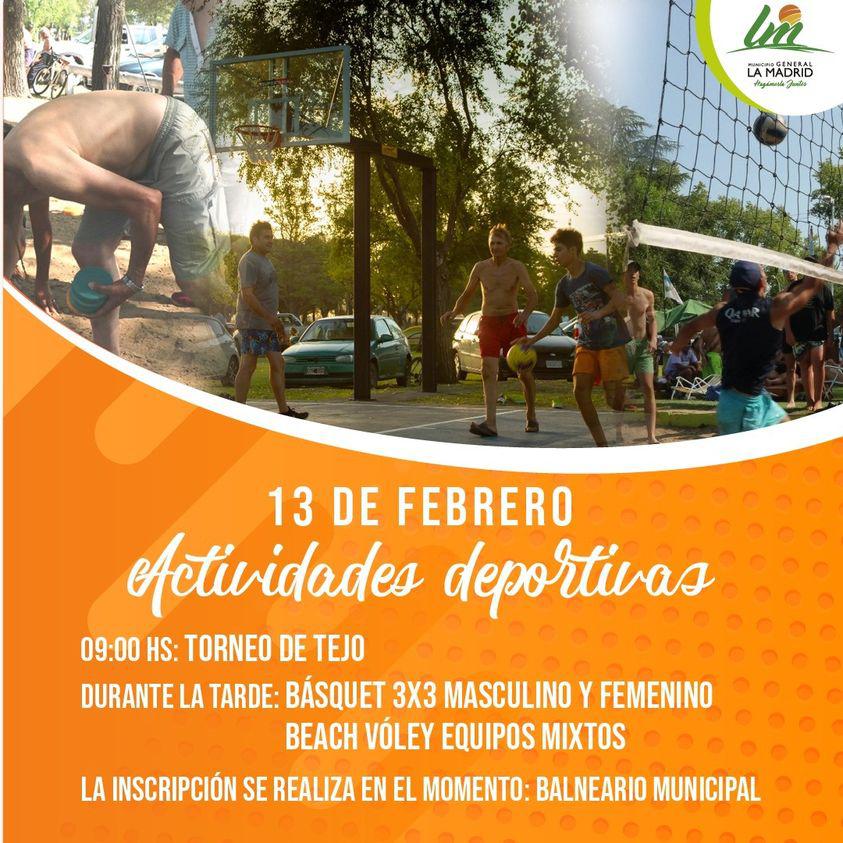 imagen actividad deportiva en el balneario
