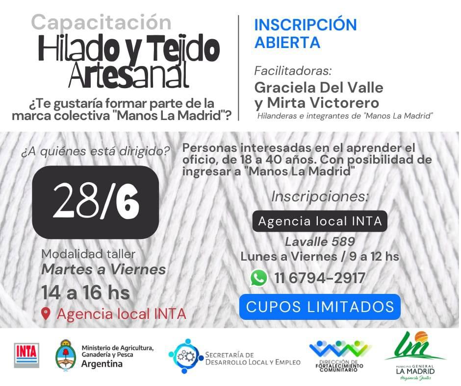 imagen capacitación tejido artesanal