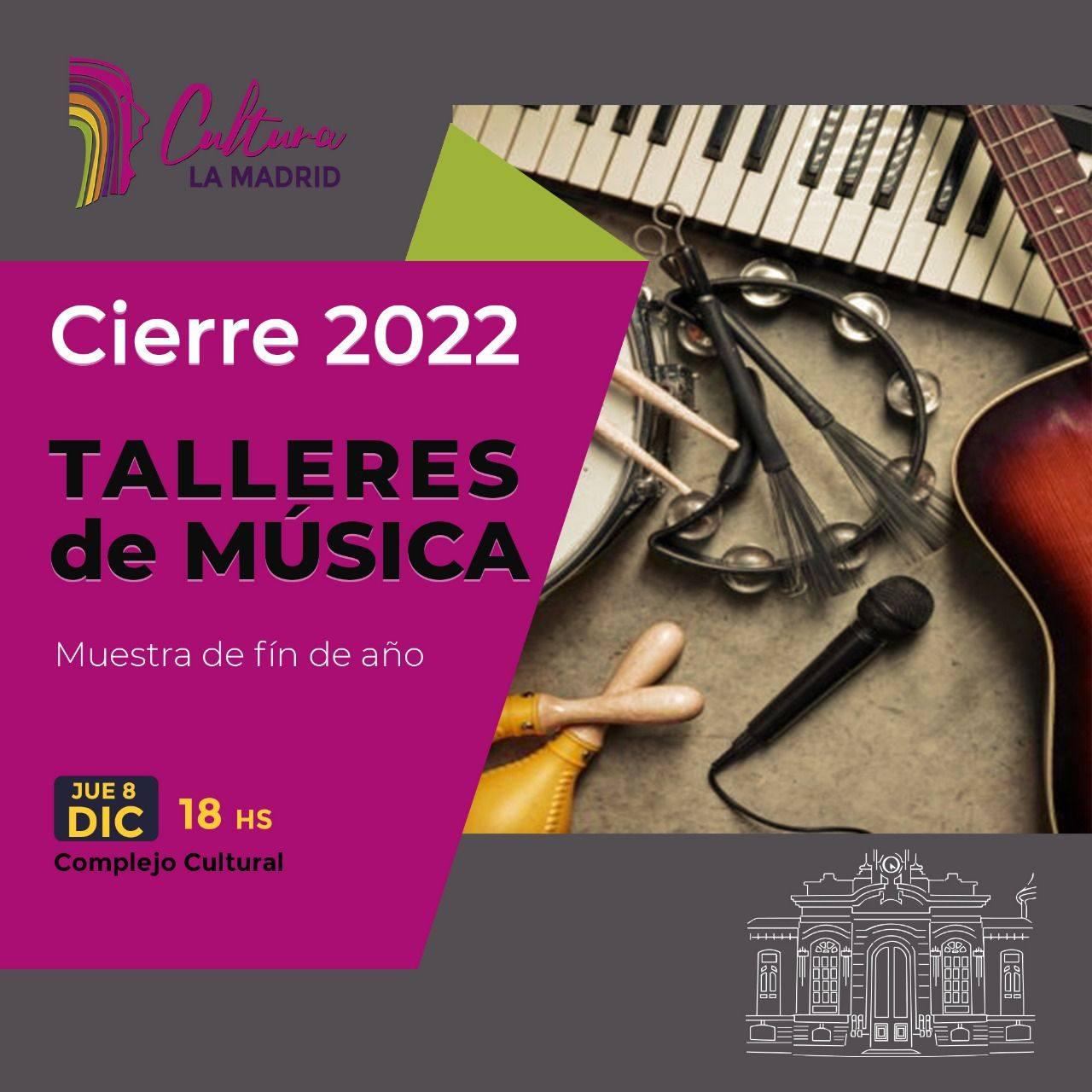 imagen cierre talleres musicales del Complejo