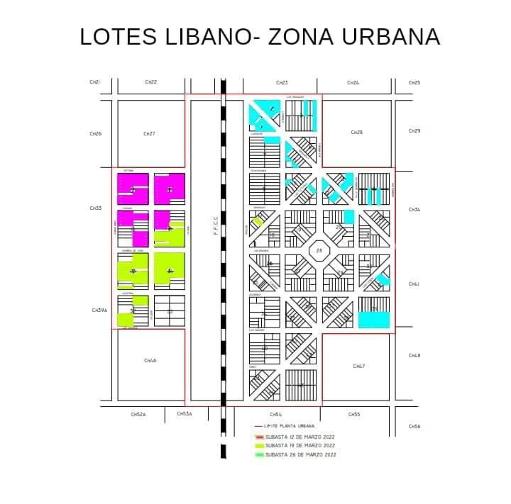 plano terrenos en venta en Libano