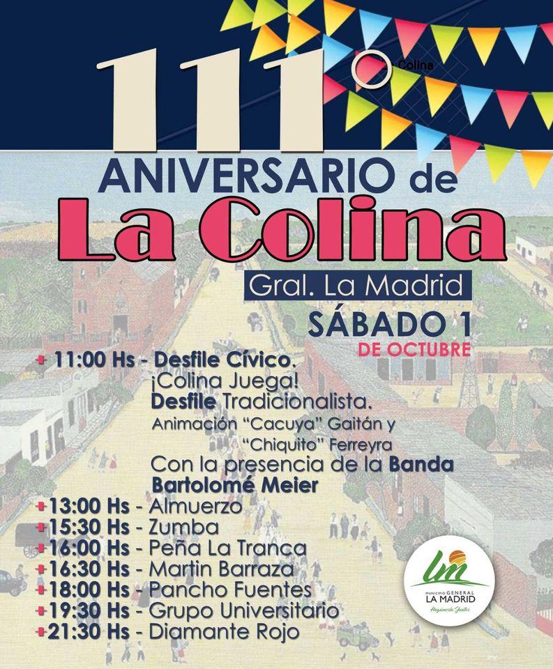imagen programa festejos La Colina