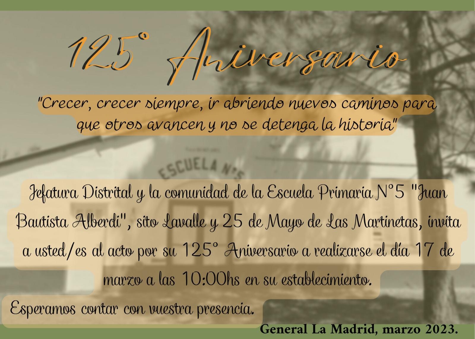 125° Aniversario de dos escuelas primarias