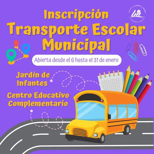 inscripcion transporte escolar