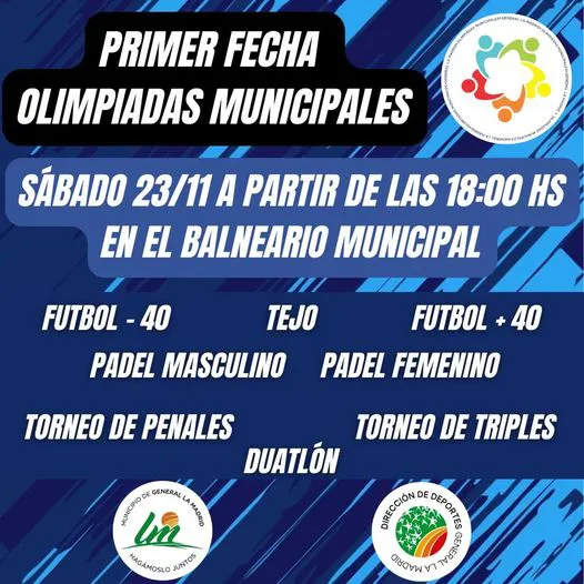 Flyer olimpiadas municipales