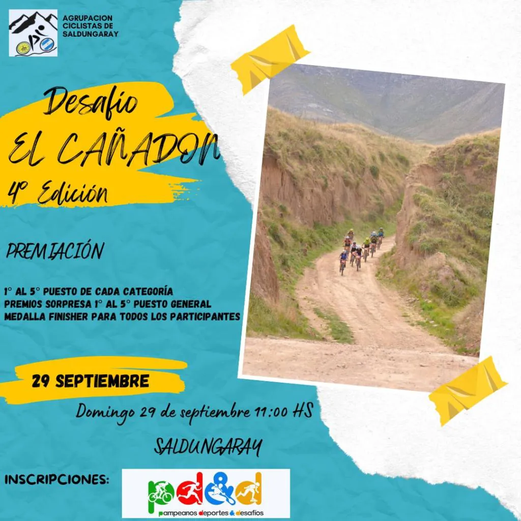 flyer desafio el Cañadon