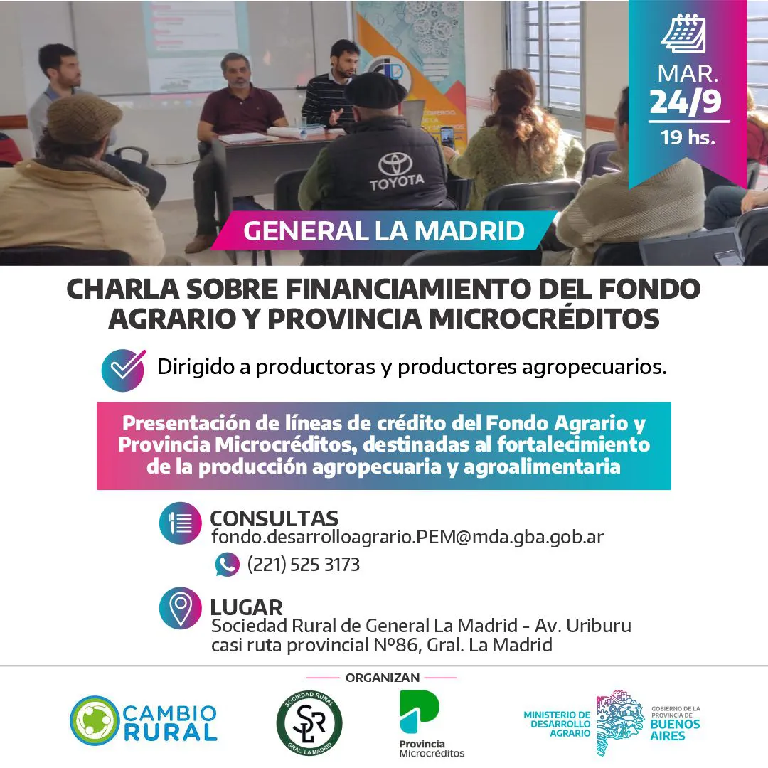 flyer charla Sociedad Rural