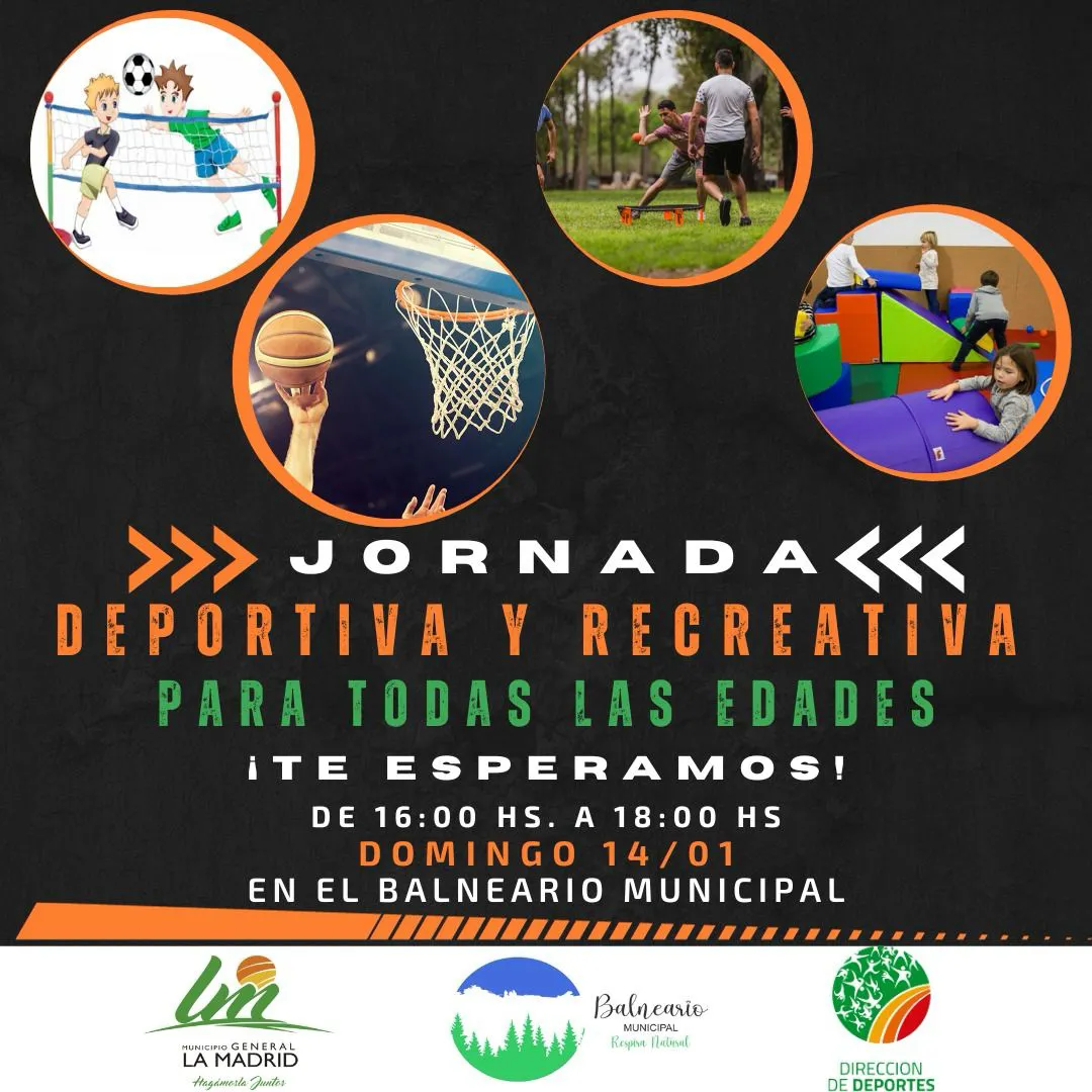 Flyer actividades en el balneario