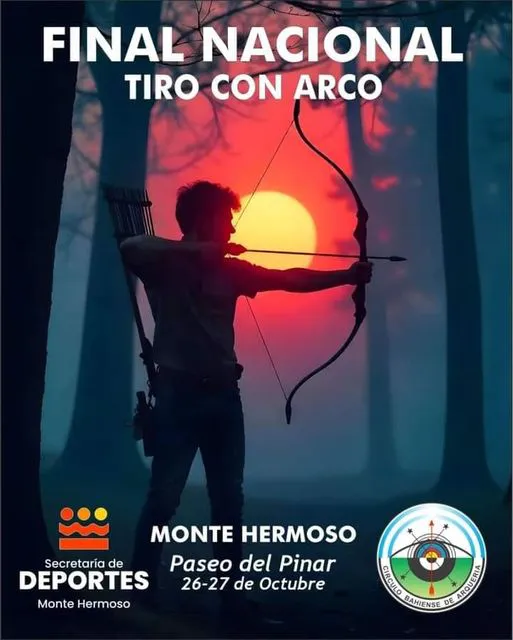 flyer arqueria monte hermoso