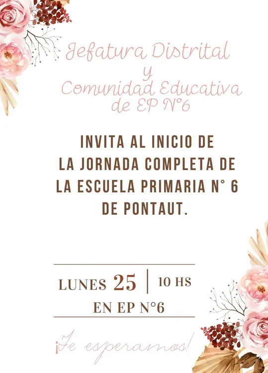 Inicio de Jornada Completa en la Escuela de Pontaut
