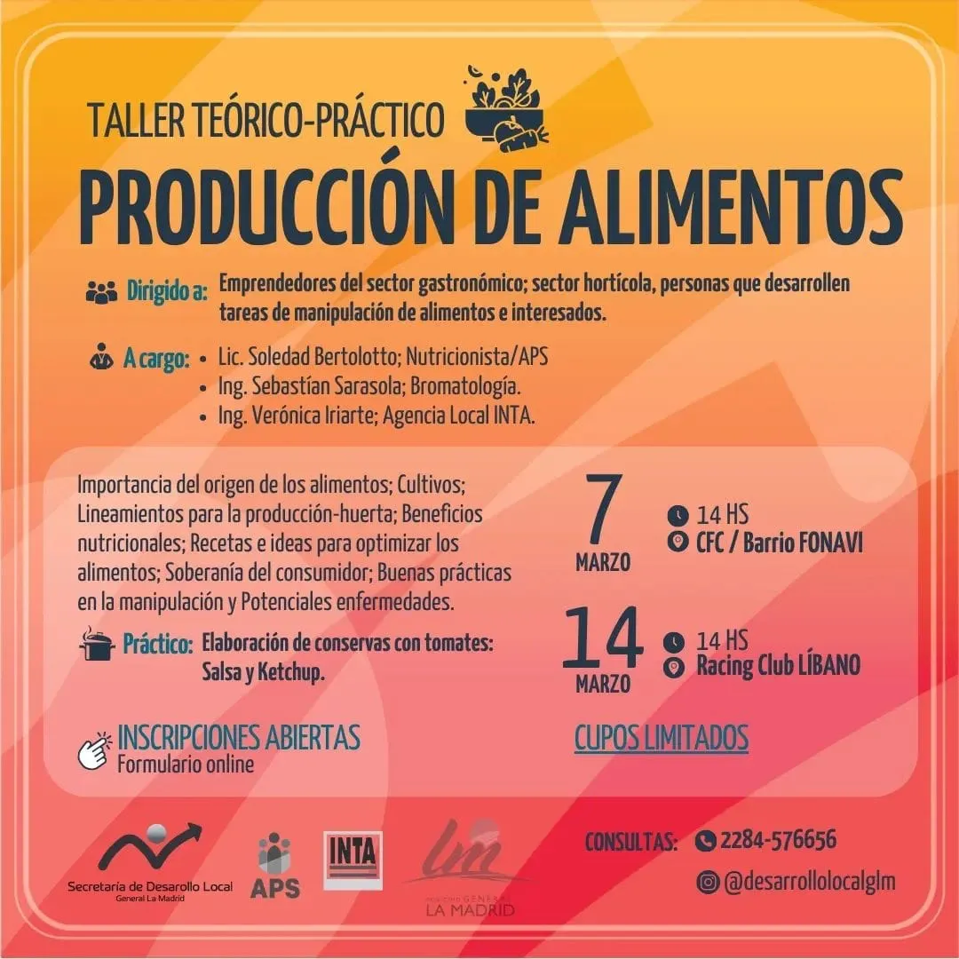 flyer produccion alimentos