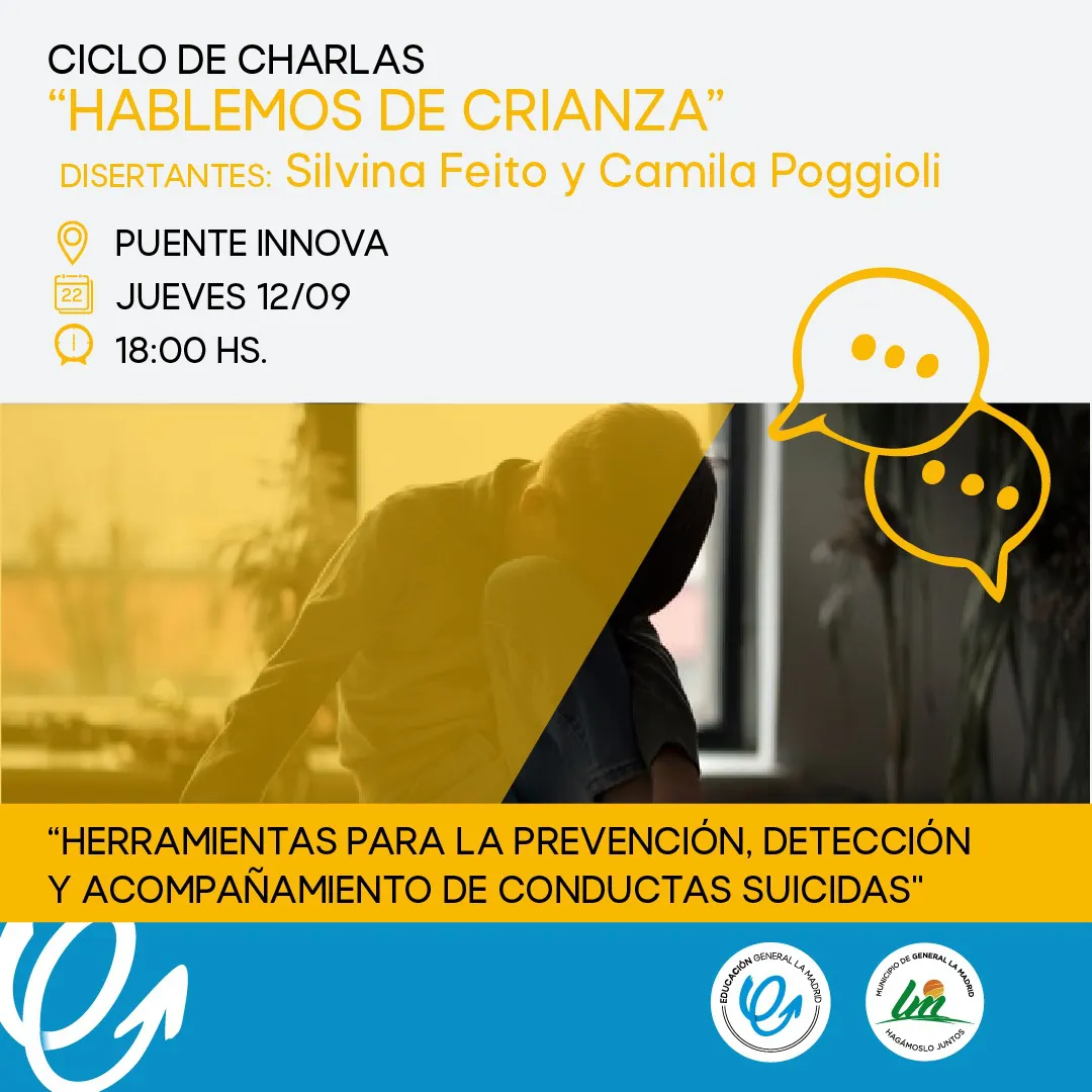 flyer ciclo de charlas Hablemos de crianza