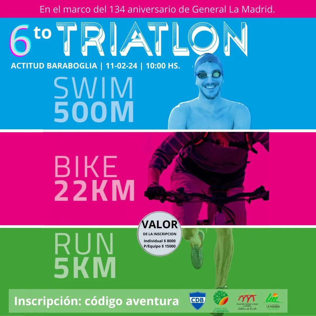 afiche triatlon