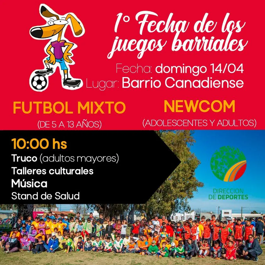 flyer juegos barriales